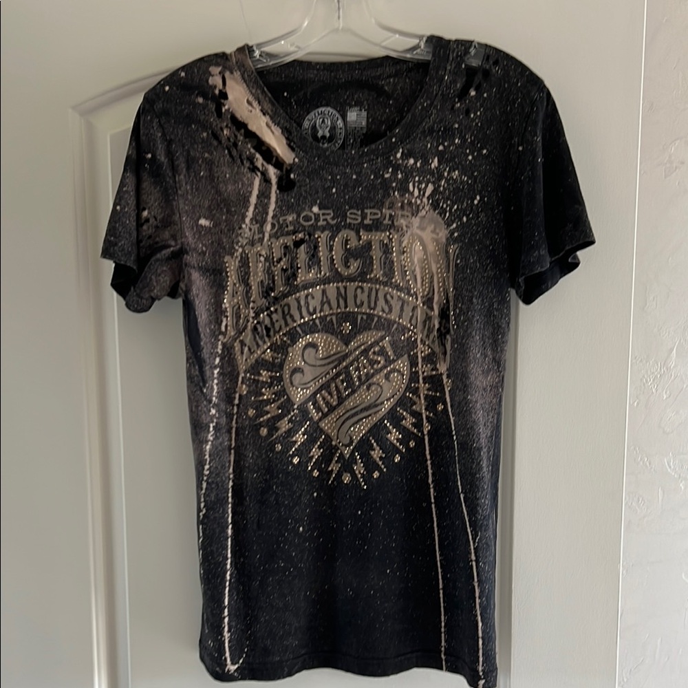 Affliction Black Graphic T-Shirt